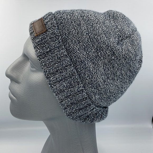Levi’s Hat Knit Beanie One Size Blue/White Unisex Soft Fleece Lined - Picture 2 of 9